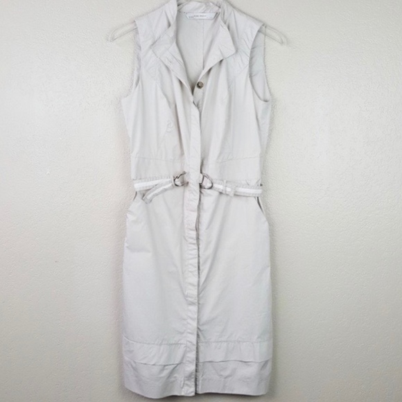 Zara Dresses & Skirts - Zara Sleeveless Safari Ultility Dress Jacket M